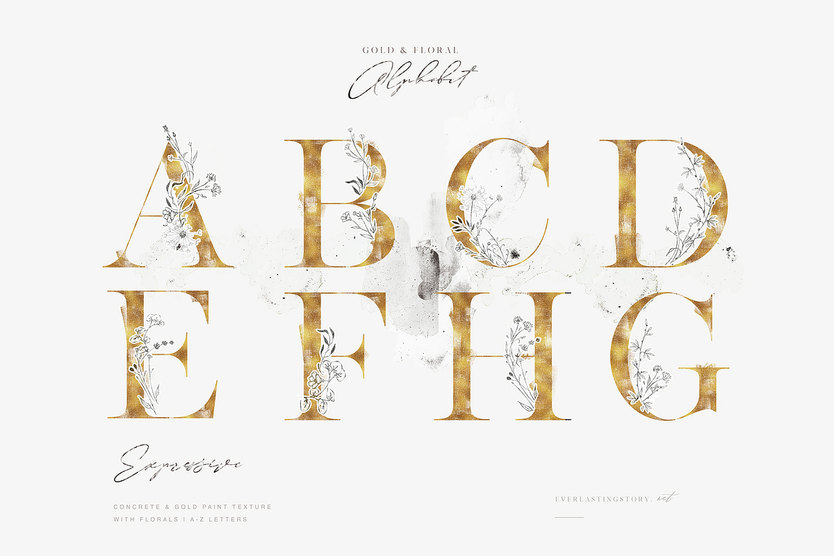 Evergarden Alphabets&Graphics, a Texture Illustration by The Everlasting Story (Photo 21 of 33)