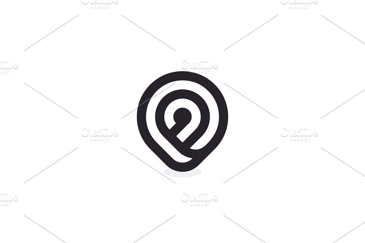 Letter A Pin Logo Templates, a Branding & Logo Template by ganuDESIGN (Photo 2 of 3)