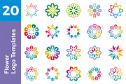 20 Logo Flower Templates Bundle, a Branding & Logo Template by Friendesigns (Thumbnail 1 of 21)