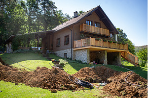 Installing underground utility shaft, an Industrial Photo by HalfPoint