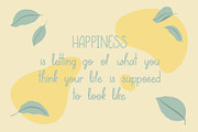 Lovely Pear | hand-written font, a Sans Serif Font by Wander Designs (Thumbnail 4 of 6)
