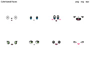 Cute Kawaii Faces, an Animal Illustration by Kessens (Thumbnail 2 of 3)