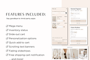 Shopify Theme White Aesthetic, a Shopify Template by Macarons and Mimosas (Thumbnail 4 of 11)