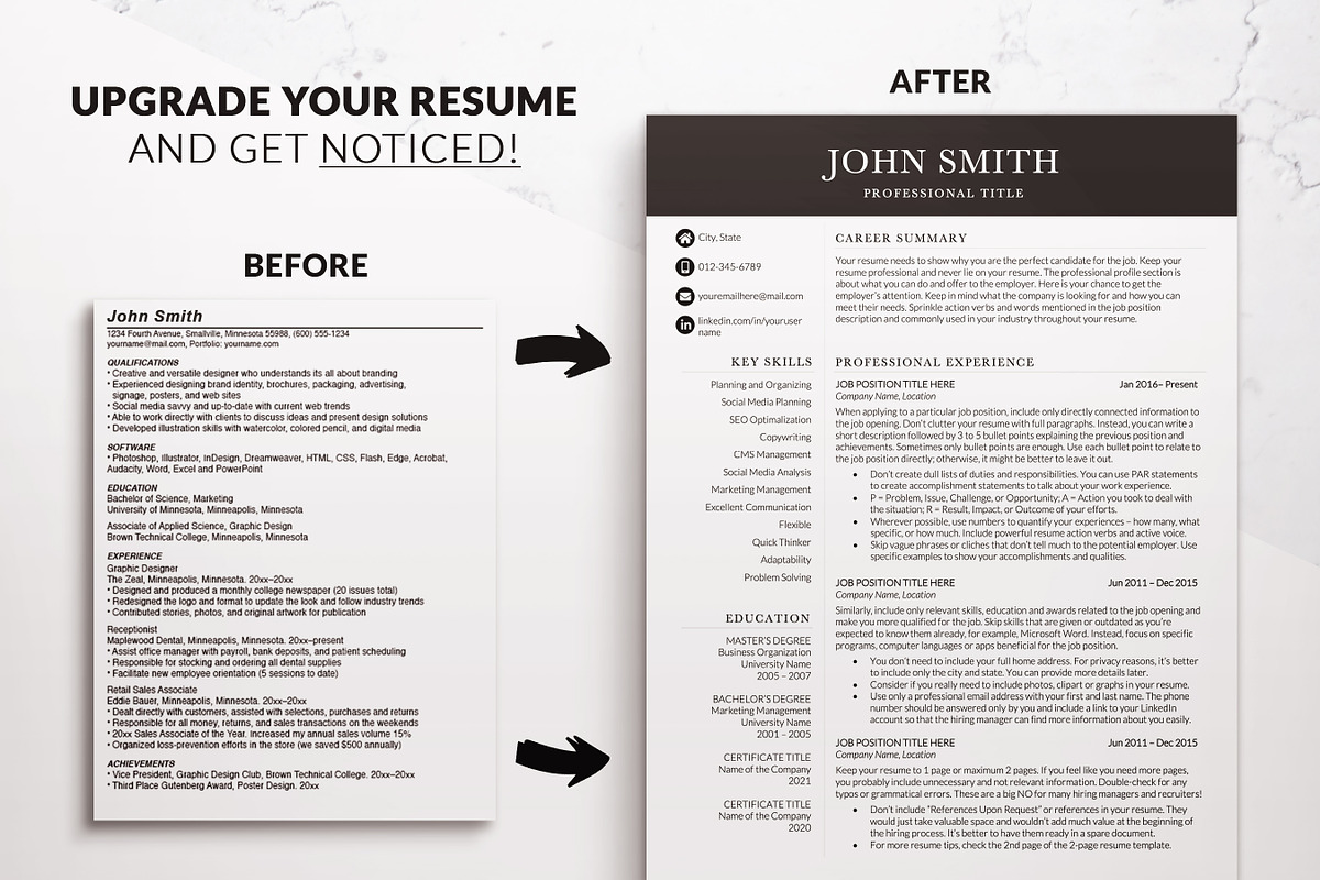 Professional Resume-CV Template, a Resume Template by BestResumes.Co (Photo 5 of 9)
