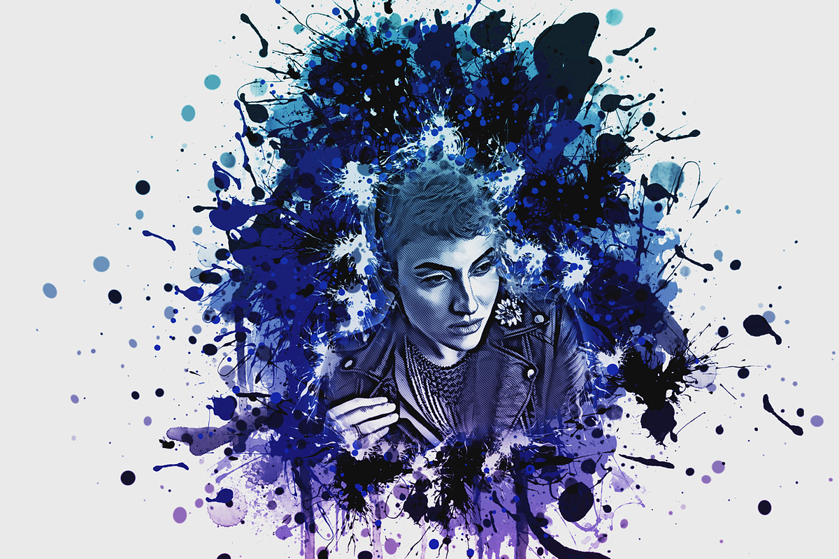 Abstract Ink Effect Photoshop Action, an Action Add-On by Studio Retouch (Photo 2 of 12)