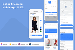 Online Shopping Mobile App UI Kit