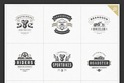1000 Logos and Badges Bundle, a Branding & Logo Template by Vasya Kobelev (Thumbnail 6 of 39)