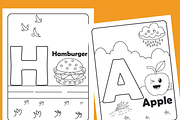ABC Alphabet Coloring Pages for Kids, an Education Illustration by Sourcedigi (Thumbnail 2 of 3)