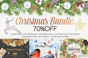 Watercolor Christmas Bundle