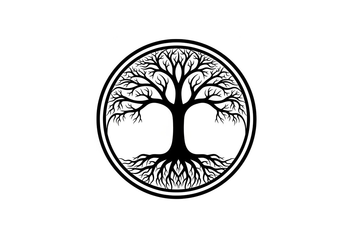 Tree of Life Circle Frame Bundle, an Illustration by Gaye Art (Photo 50 of 51)
