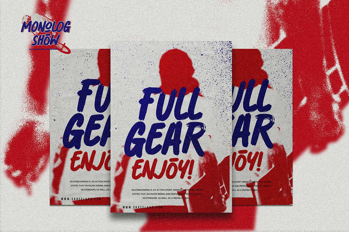 Monolog Show – All Caps Brush Marker, a Sans Serif Font by Almarkhatype (Photo 6 of 8)
