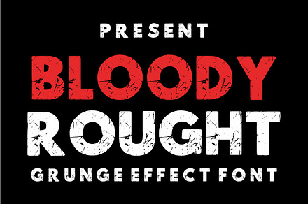 Bloody Rought, a Blackletter Font by Infinity art Studio