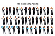 Confident business woman set, a Person Illustration by Volha Hlinskaya (Thumbnail 2 of 6)