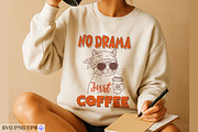 Cat Coffee Funny Hand-drawn SVG, a Graphic by mh_arif (Thumbnail 2 of 4)