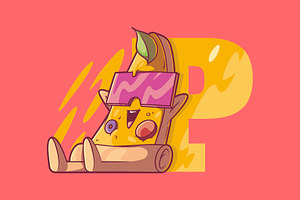 P is for Pizza!, a Food Illustration by pedrors