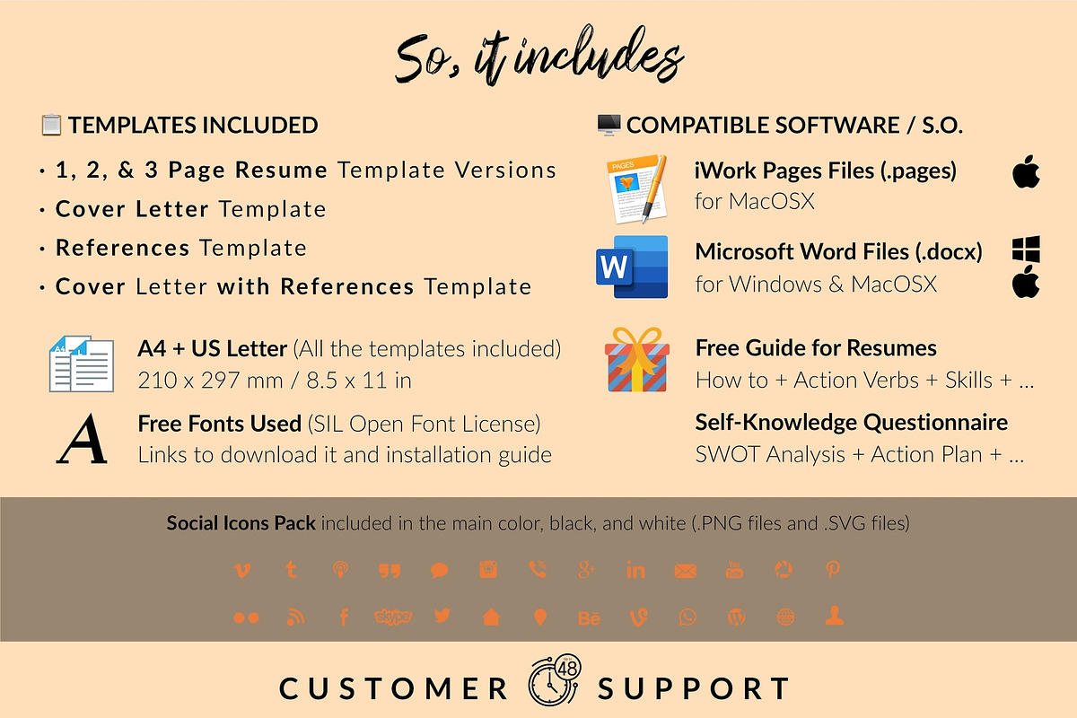 Teacher CV Bundle / Resume - Nora, a Resume Template by Templates Design Co. (Photo 15 of 17)