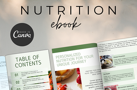Nutrition eBook Lead Magnet Template