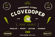 Clovedoper Family - Modern Vintage, a Font by Nurrehmet Studio (Thumbnail 1 of 10)