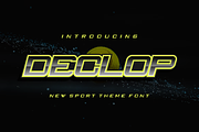 Declop, a Sans Serif Font by albert_kalingga (Thumbnail 1 of 4)