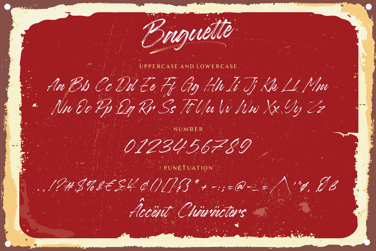 Baguette - Handbrushed Font, a Script Font by Balpirick Studio (Photo 5 of 6)
