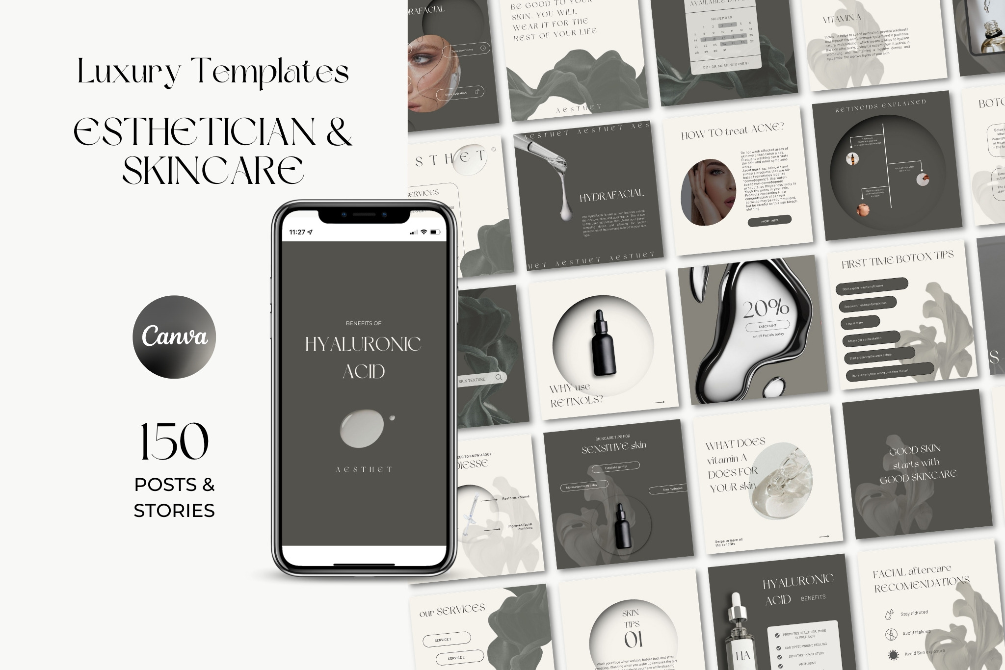 Botox & Esthetician Canva Templates, a Social Media Template by Studio ...