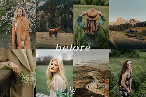 10 Dark Green Lightroom Presets