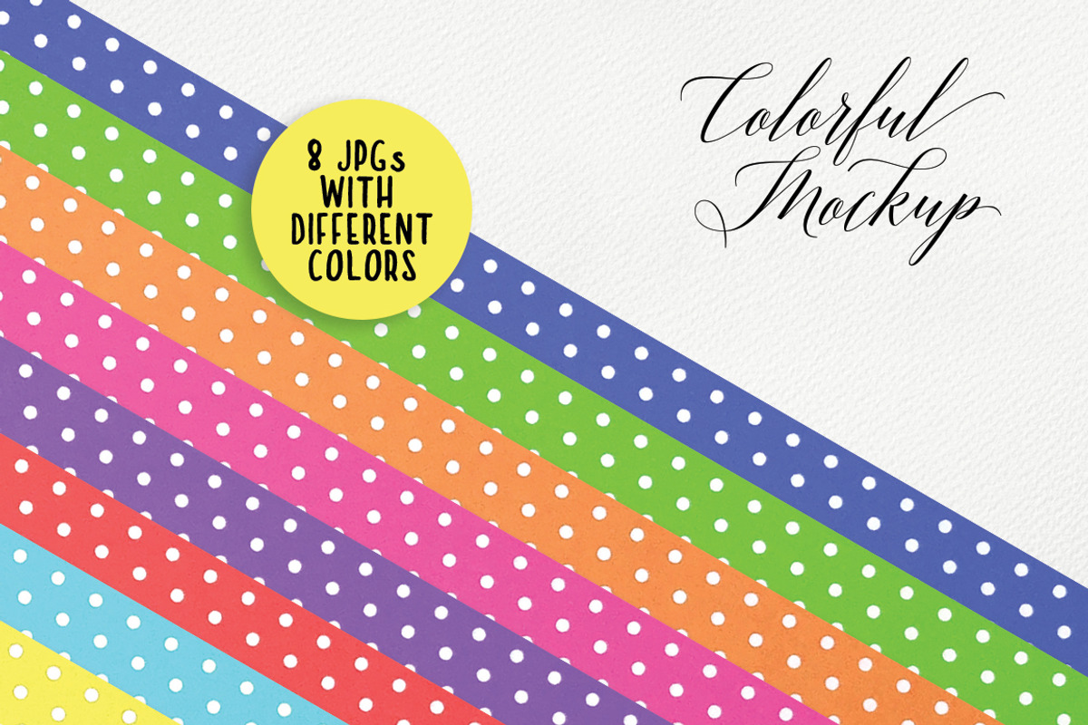Colorful Mockup, a Mockup by Winterbird (Photo 3 of 4)