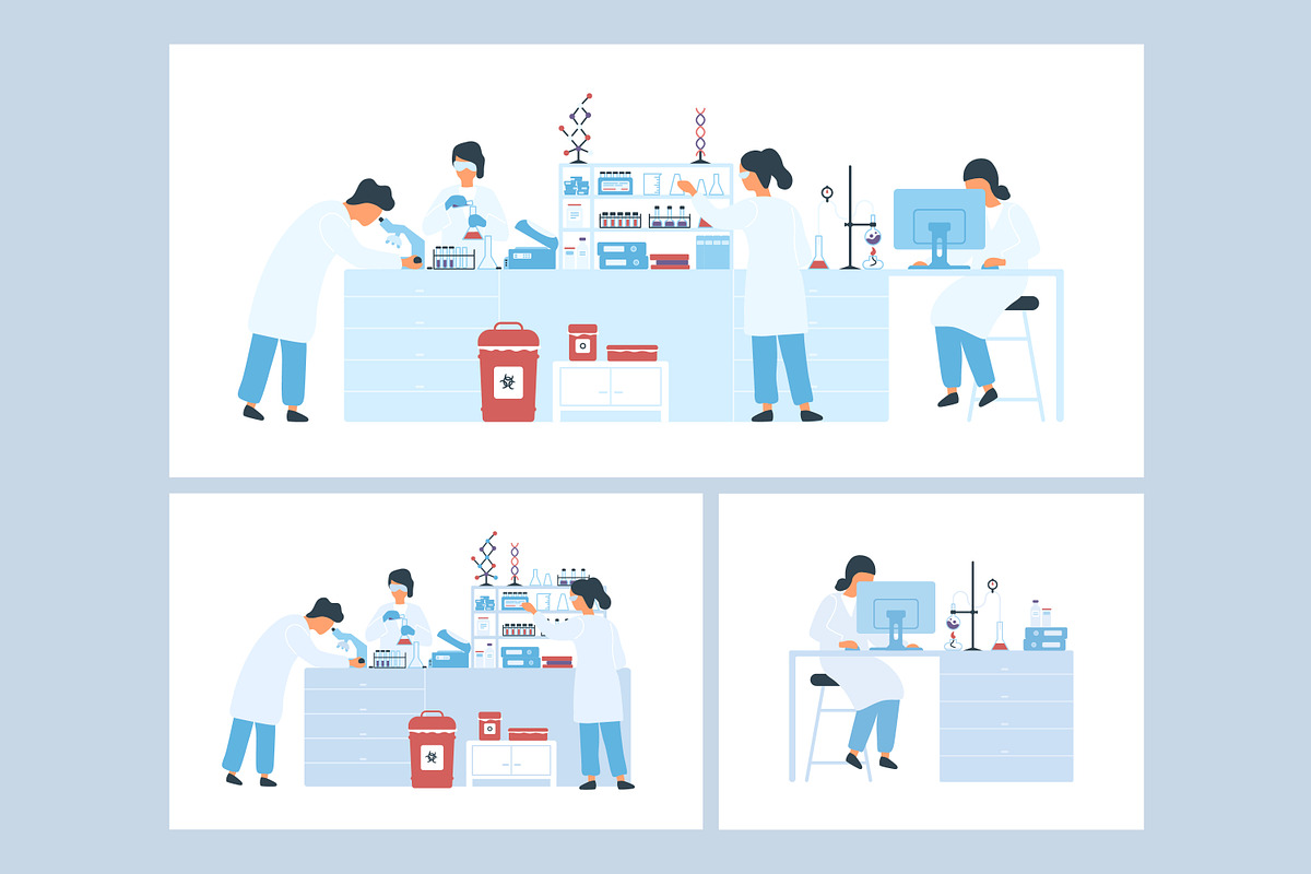 Scientific laboratory, a Healthcare Illustration by Good Studio