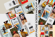 App Phone Screen Mockup Scene, an iPhone Mockup by Cutna Studio (Thumbnail 1 of 12)