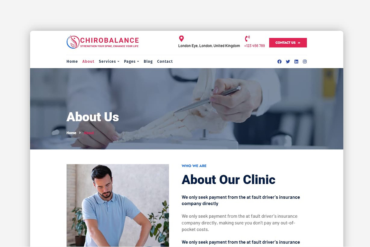 Chirobalance WordPress Theme preview 2