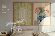2 DIN A Frames Lilac Bedding Mockup, an Advertising Mockup by WasMockups (Thumbnail 2 of 6)