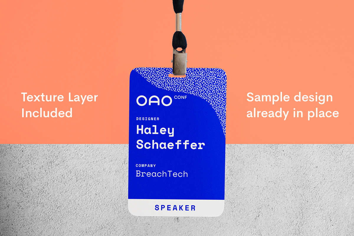 Conference Name Tag Mockup, a Product Mockup by Jacob Waites (Photo 7 of 8)