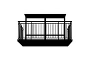 Vintage Balcony Silhouette Bundle, a Graphic by hafijul (Thumbnail 2 of 8)