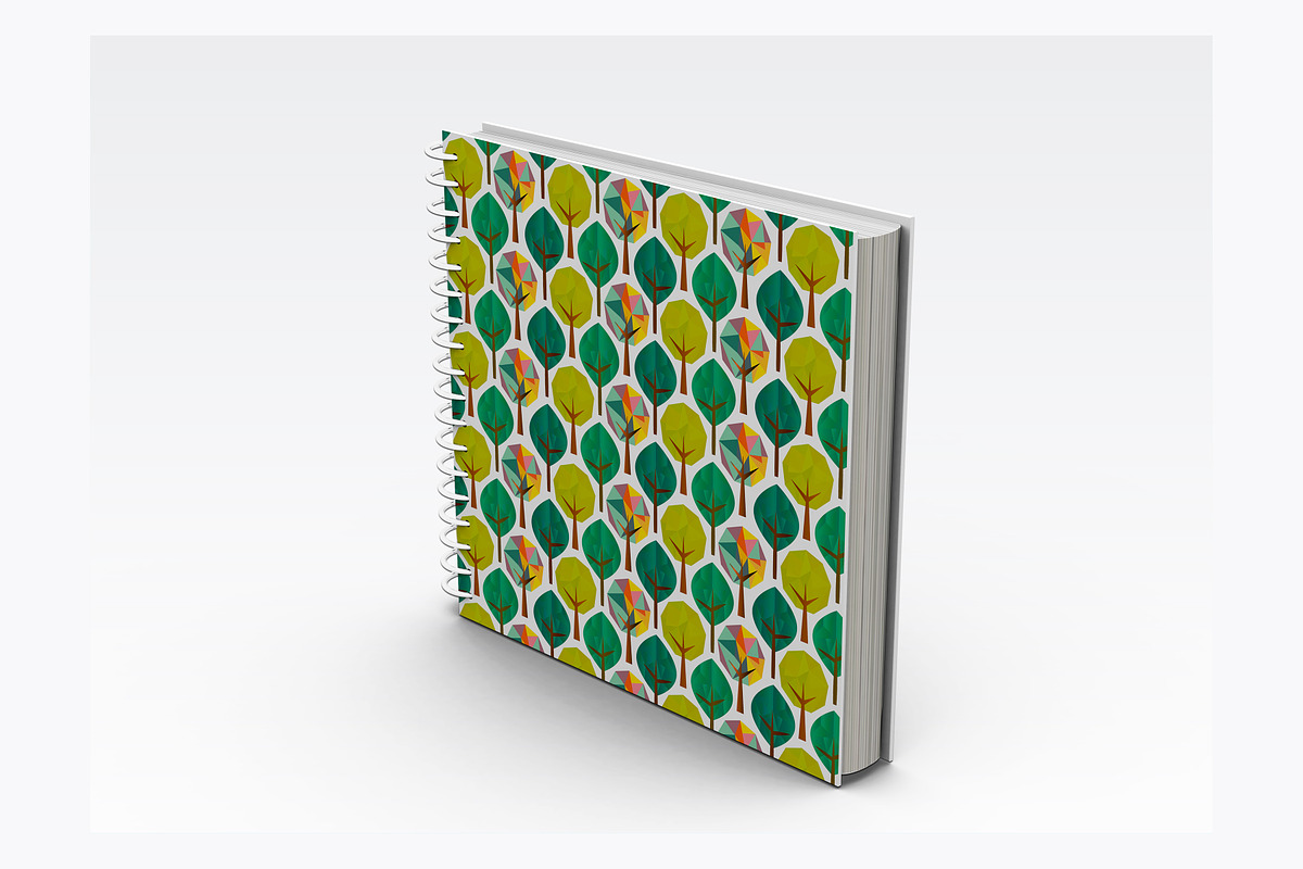 Geometric Trees pattern & 2 Trees, a Pattern Graphic by Anny Cecilia Walter (Photo 3 of 3)