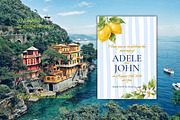 Amalfi Wedding Collection, an Invitation Template by ChristinaDesigns (Thumbnail 3 of 7)