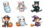 Halloween Baby Costume Clipart, an Illustration by DreamPrint404 (Thumbnail 4 of 4)