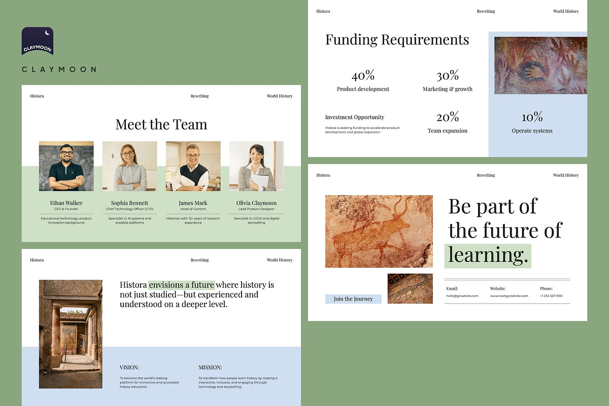 World History Education Presentation, a Presentation Template by Claymoon Lab (Photo 4 of 6)