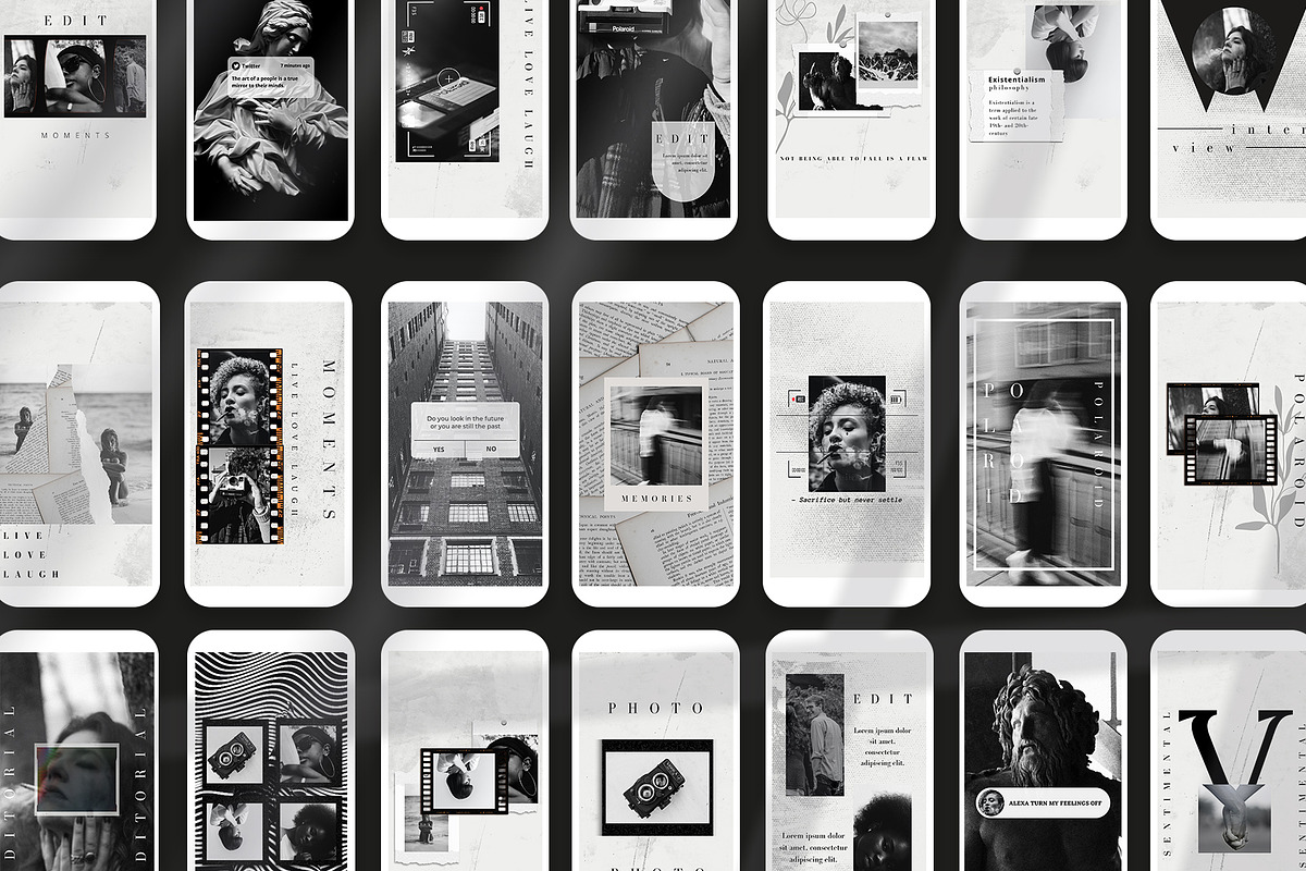 CARBON CANVA INSTAGRAM TEMPLATES, a Social Media Template by IsikChic (Photo 2 of 8)