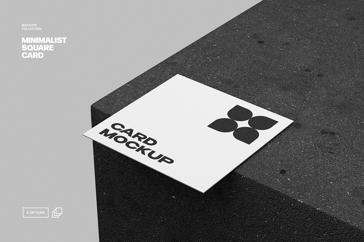 80x80 Business Card Mockup On Stone, a Pens & Pencil Mockup by Design Squad (Photo 1 of 2)