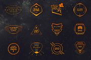 12 Sci-Fi Badges, a Templates & Theme by Tugcu Design Co. (Thumbnail 4 of 5)