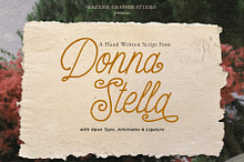 Donna Stella Hand Written Script