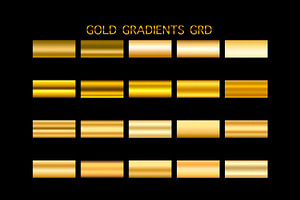 Photoshop gold gradients