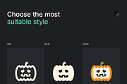 Basicons / Halloween / Full pack, a Duotone Icon by Danil Polshin (Thumbnail 2 of 6)