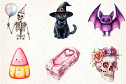 Halloween Kawaii Spooky Clipart, an Illustration by Libby Wishes (Thumbnail 6 of 6)