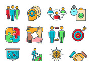 Partnership and Business Teamwork, a Person Illustration by TAlex (Thumbnail 3 of 6)