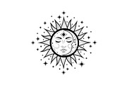 Sun Moon Celestial Mandala Bundle, an Illustration by Gaye Art (Thumbnail 16 of 31)