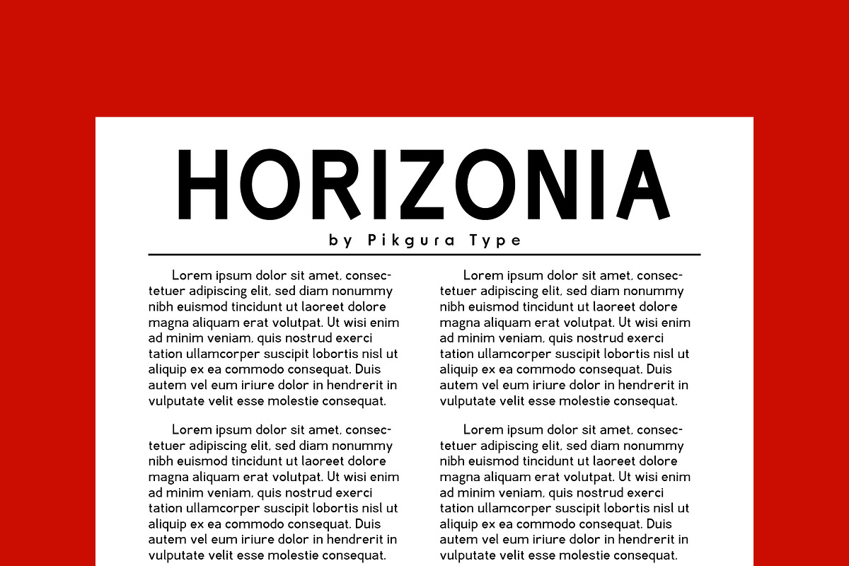 Horizonia - Sans Serif Font, a Serif Font by Pikgura (Photo 4 of 6)