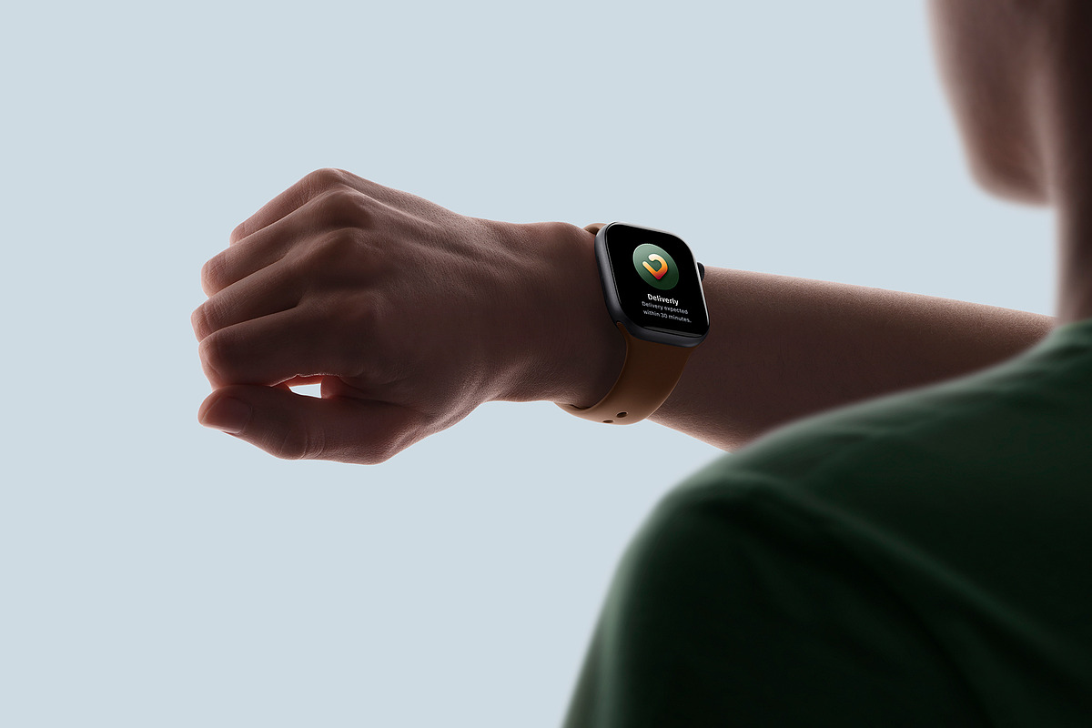 24 Watch Series 11 in Hand Mockups, a Wearable Device Mockup by Asylab (Photo 65 of 107)
