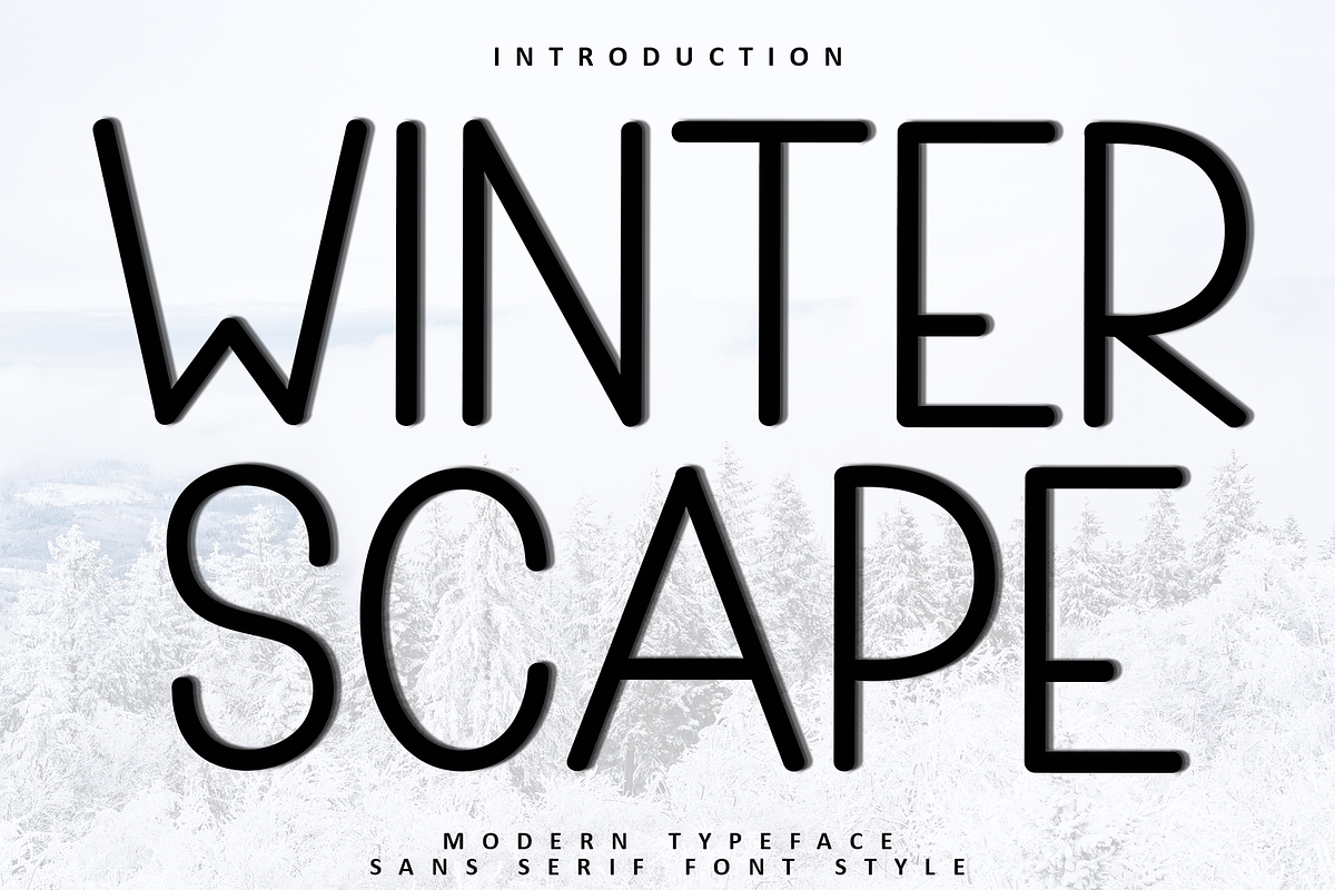 Winter Scape, a Sans Serif Font by FreshTypeINK (Photo 1 of 8)