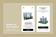 Building & Interior 3D Icon Pack, a Decorative Illustration by twinstd (Thumbnail 4 of 7)